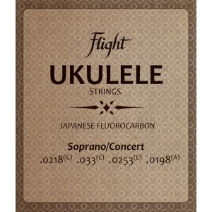 Flight FUSSC100 Fluorocarbon Cordes Ukulélé – Soprano/Concert